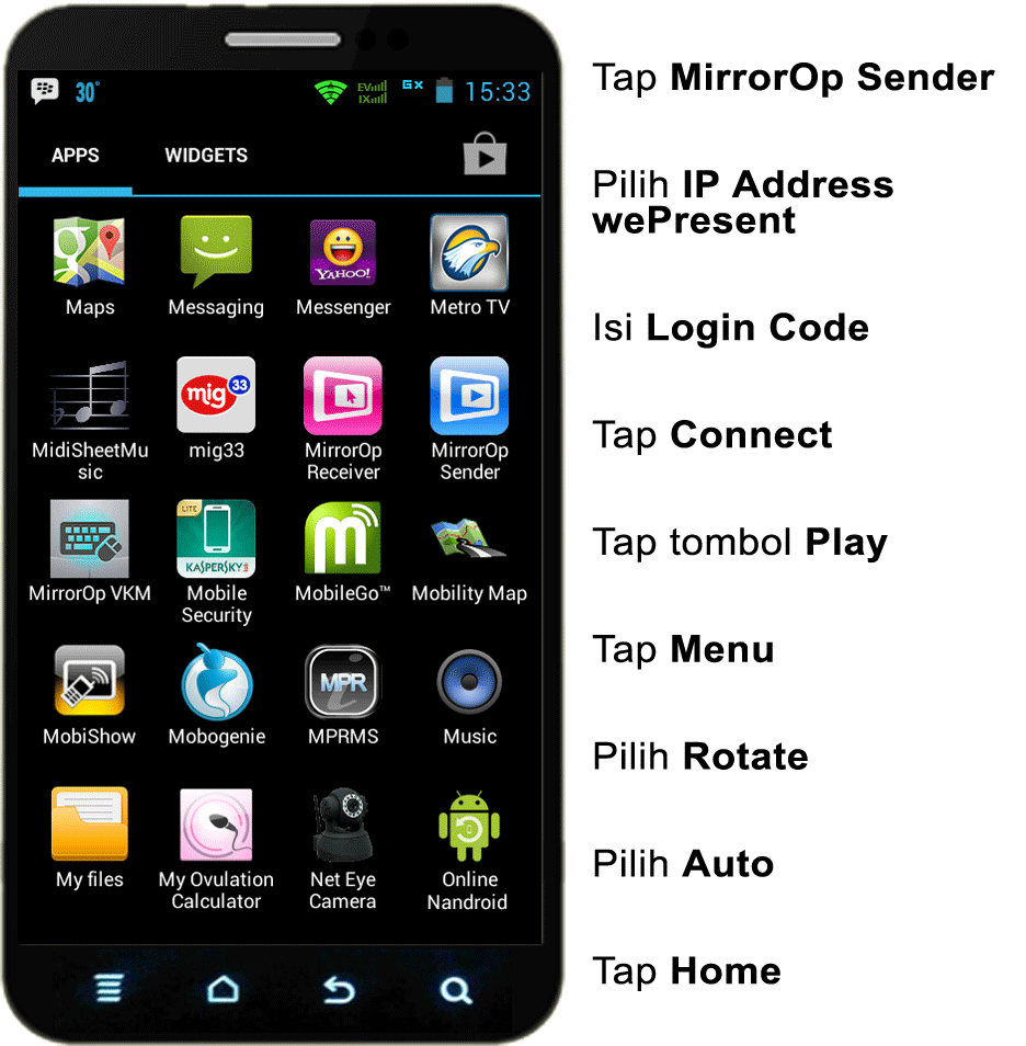 wepresent mirrorop download